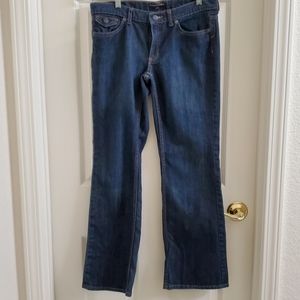 Banana Republic Petite Low Rise Boot Cut Blue Denim Jeans SZ 8P